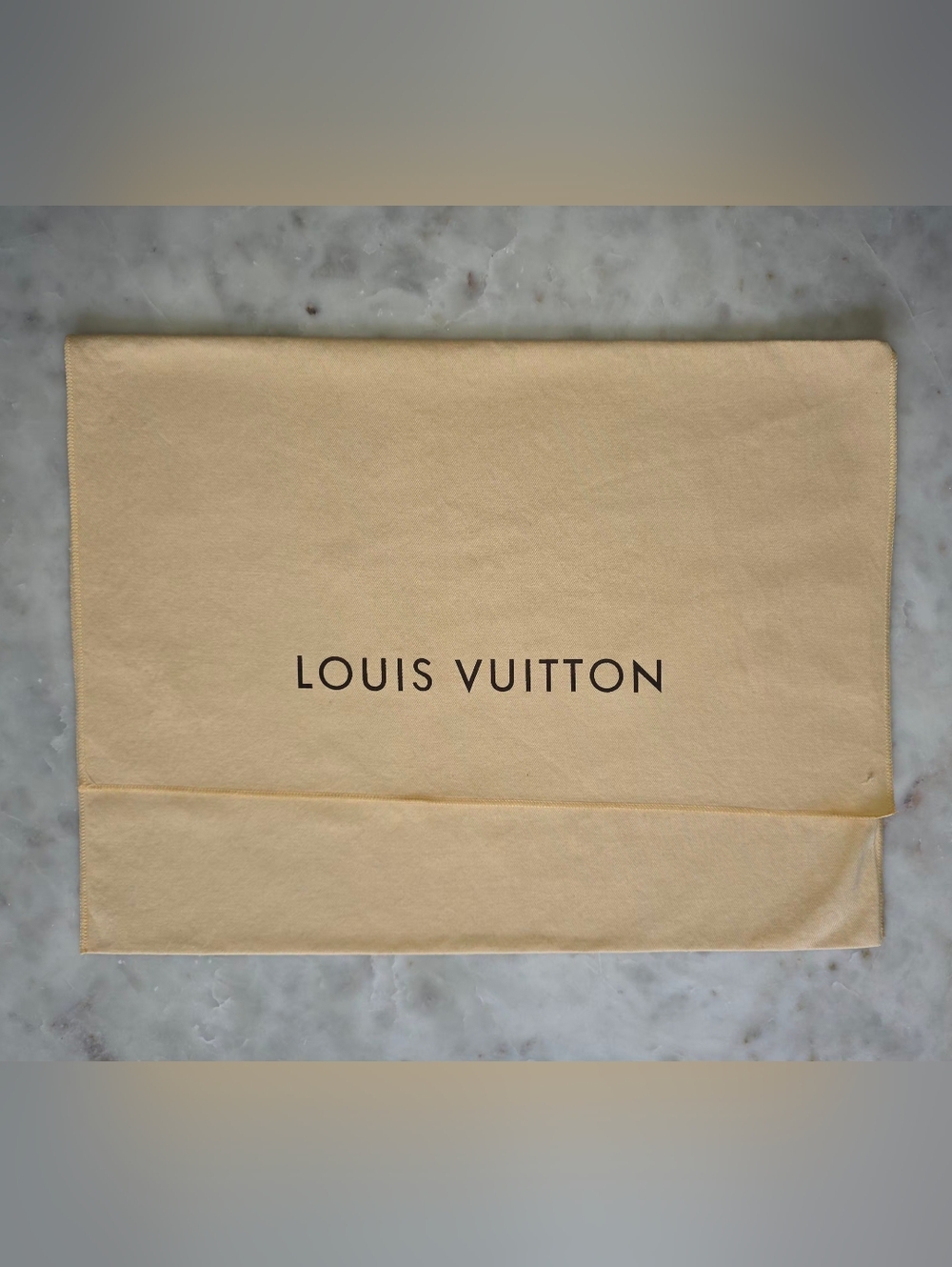Louis Vuitton Drawstring Dust Bag in Beige-17"W X 13" H